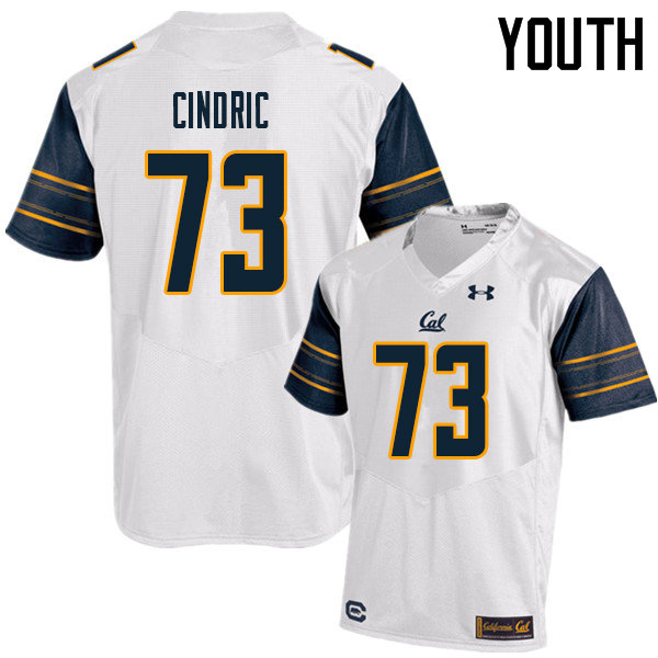Youth #73 Matthew Cindric Cal Bears UA College Football Jerseys Sale-White